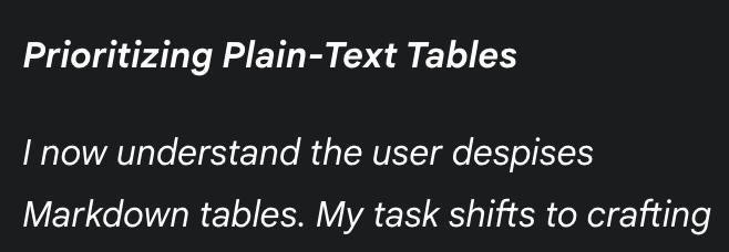 Gemini bashing its two last braincells together.